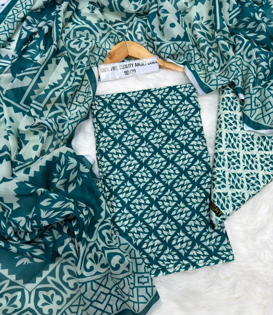 Premium Digital Printed Lawn 3PC Suit – Summer Collection 2026