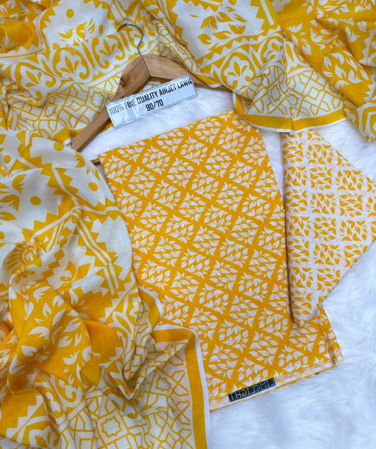 Premium Digital Printed Lawn 3PC Suit – Summer Collection 2026