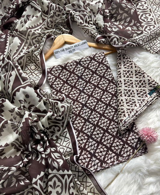 Premium Digital Printed Lawn 3PC Suit – Summer Collection 2026