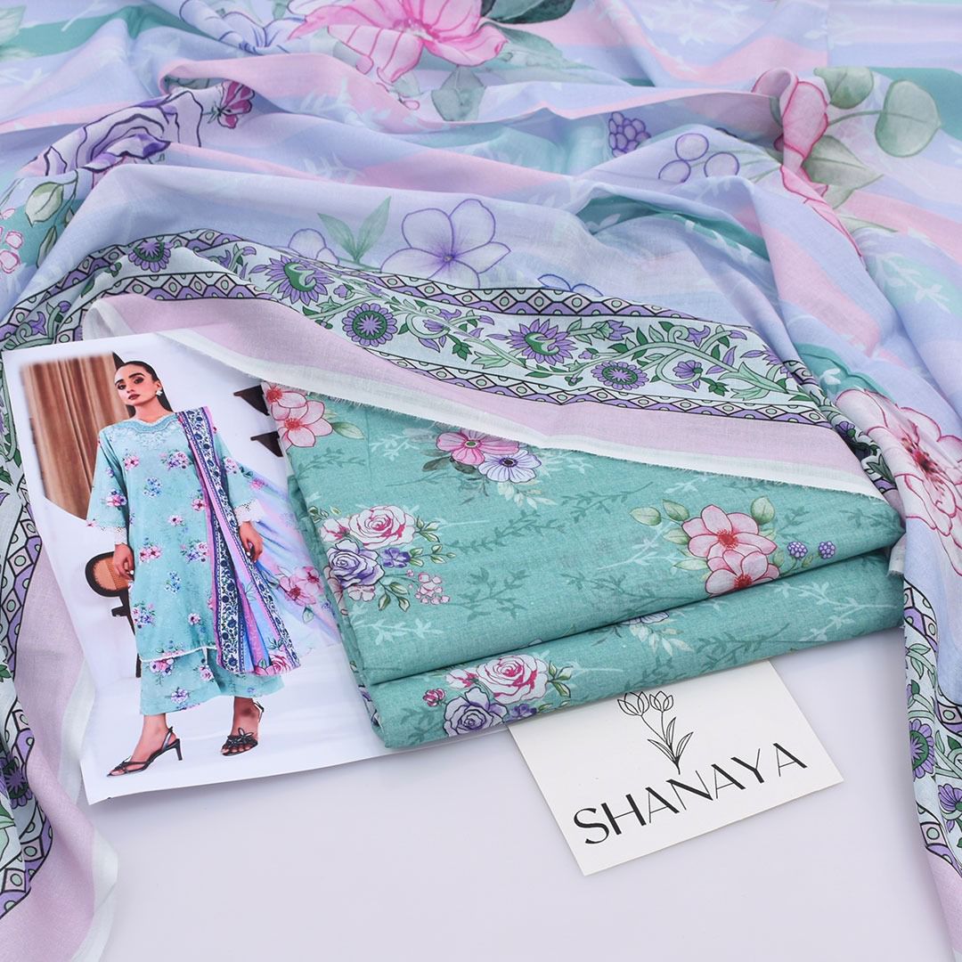Shanaya Lawn 3-Piece Digital Print Lawn