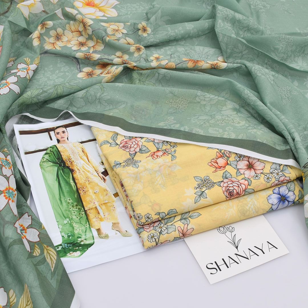 Shanaya Lawn 3-Piece Digital Print Lawn