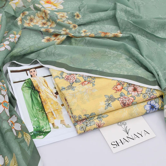 Shanaya Lawn 3-Piece Digital Print Lawn