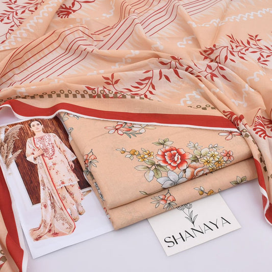 Shanaya Lawn 3-Piece Digital Print Lawn