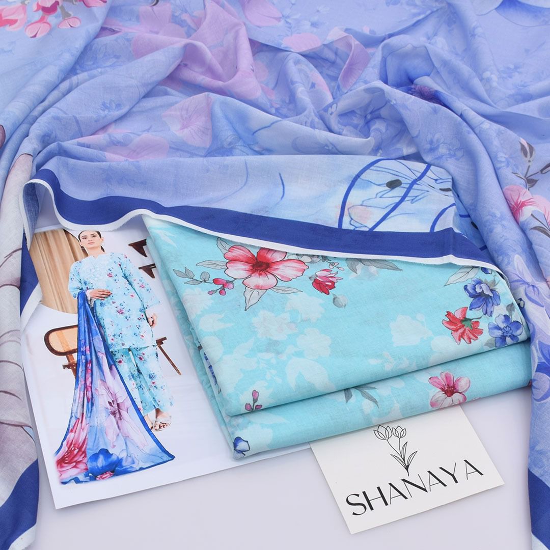 Shanaya Lawn 3-Piece Digital Print Lawn