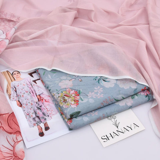 Shanaya Lawn 3-Piece Digital Print Lawn