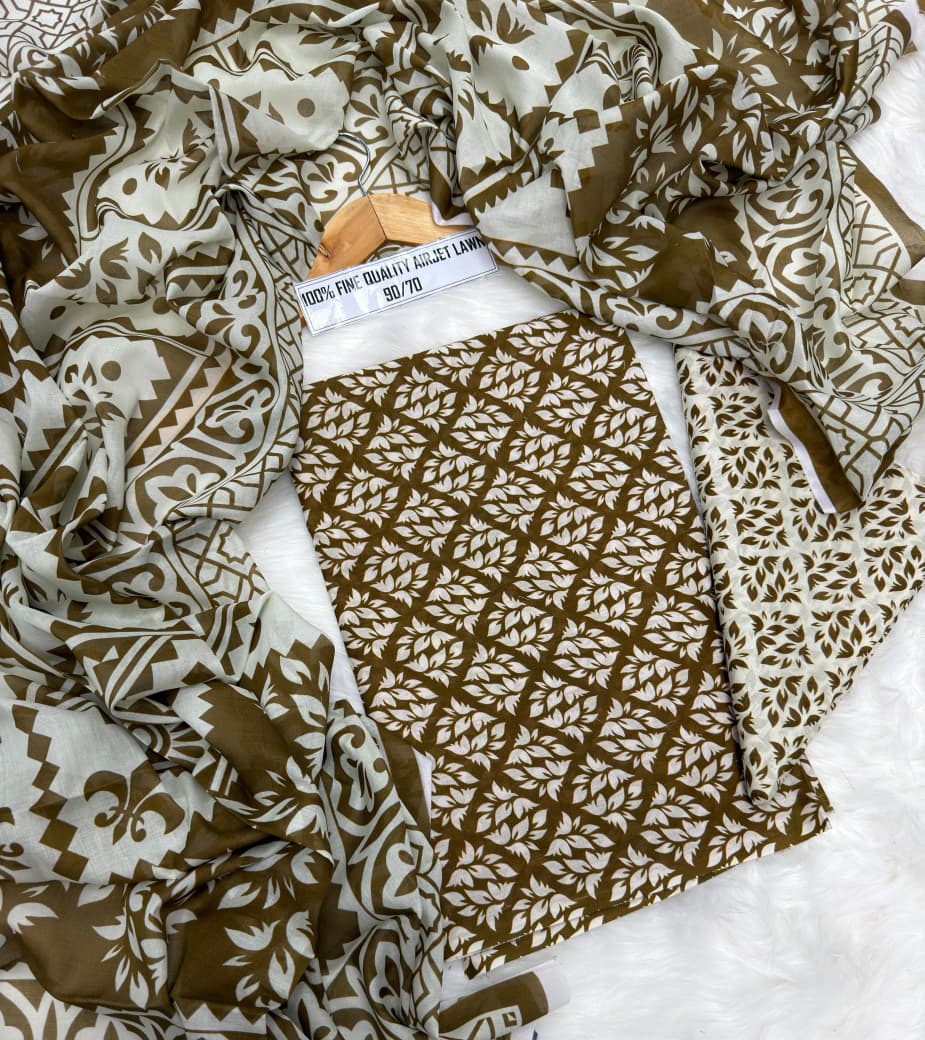Premium Digital Printed Lawn 3PC Suit – Summer Collection 2026