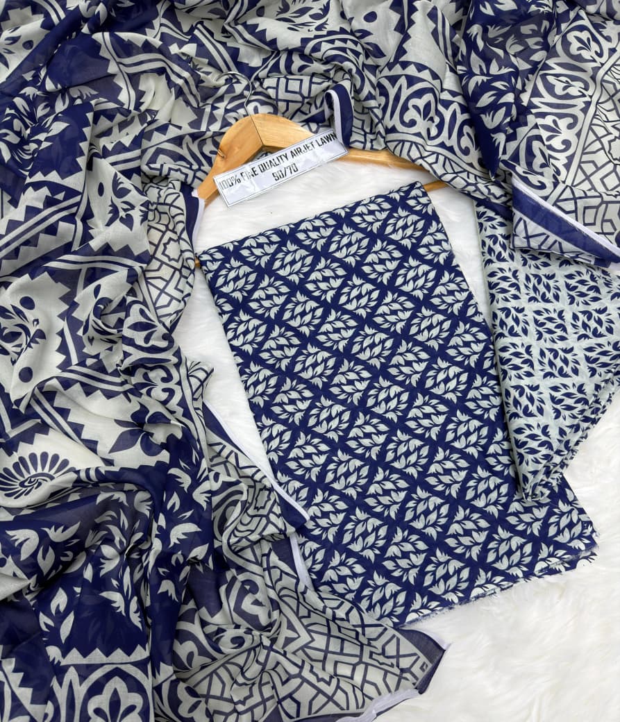 Premium Digital Printed Lawn 3PC Suit – Summer Collection 2026