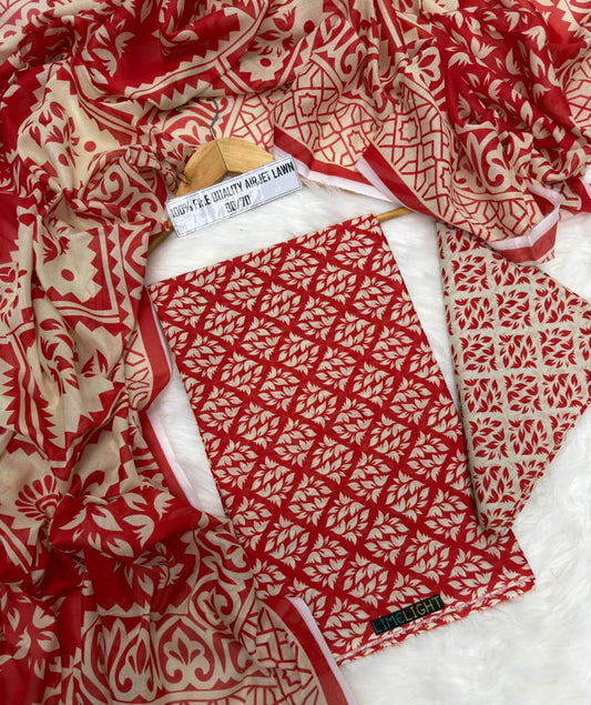 Premium Digital Printed Lawn 3PC Suit – Summer Collection 2026