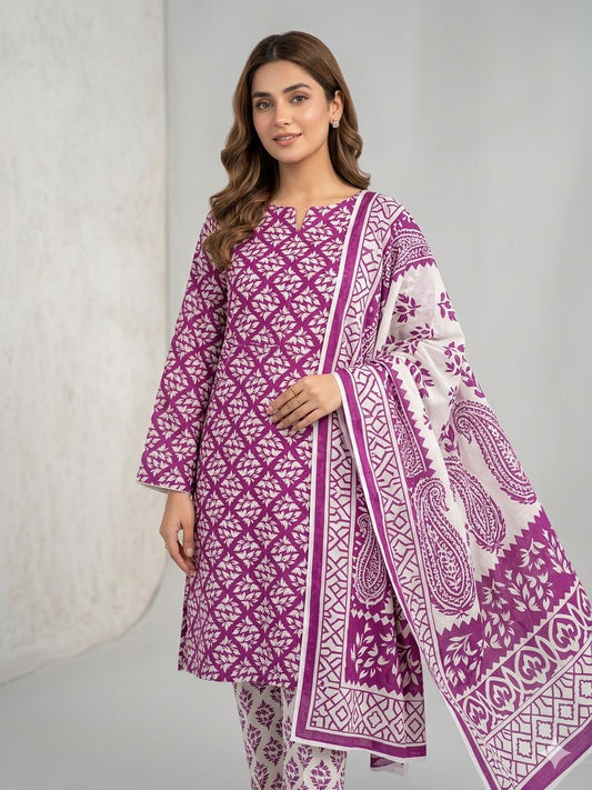 Premium Digital Printed Lawn 3PC Suit – Summer Collection 2026