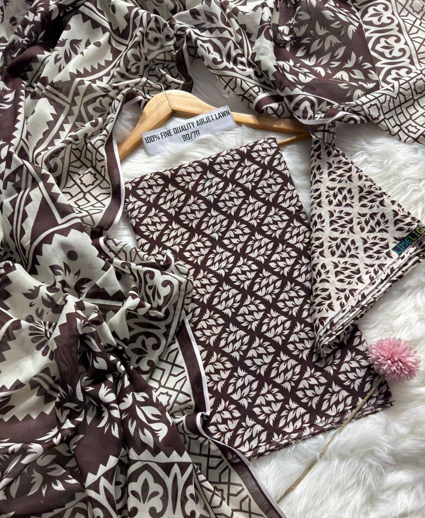 Premium Digital Printed Lawn 3PC Suit – Summer Collection 2026